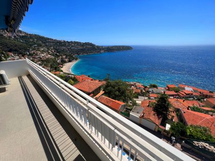 Apartment Roquebrune-Cap-Martin 85m² Beaches and MONACO next door, open sea view ISM Property