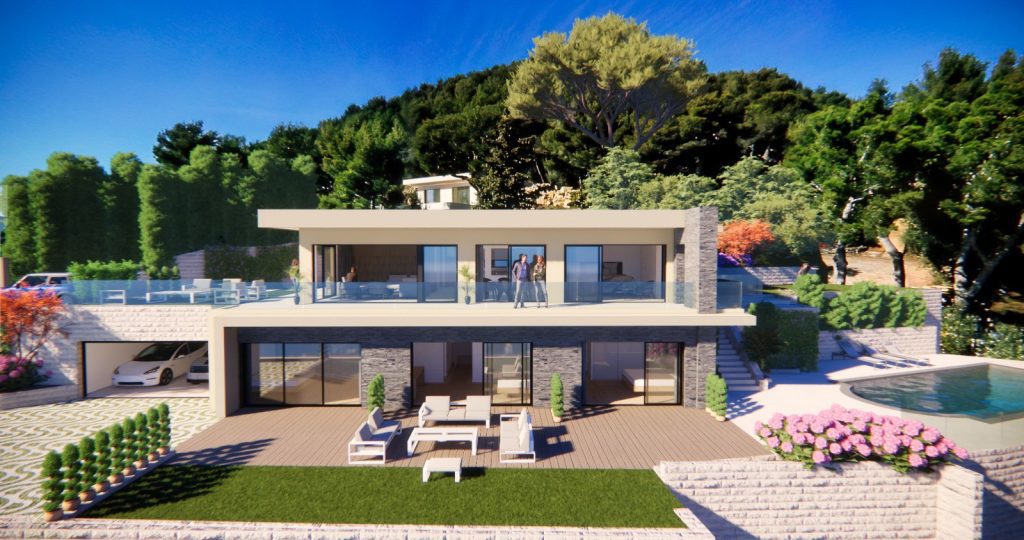Villa Roquebrune-Cap-Martin 200m² Open sea view, quiet area , Close to Monaco ISM Property