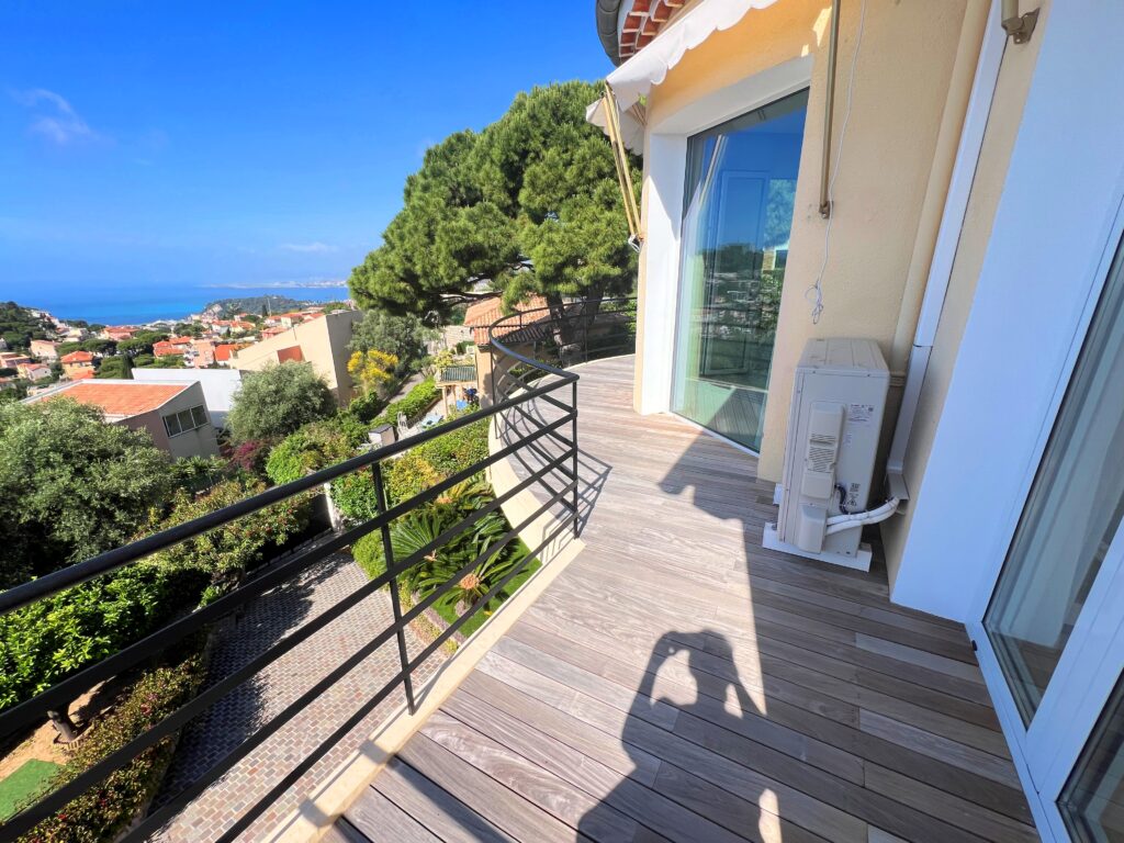 Roof level, sea view in Villefranche sur mer ISM Property