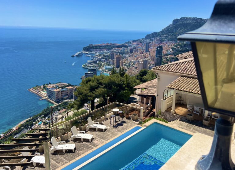 French Riviera ,open sea view and view over Monaco , villa with pool ISM Property