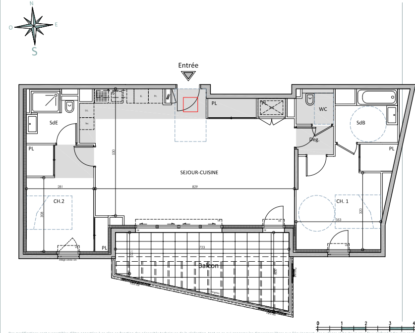 Town center, modern building , near Mala beach ISM Property