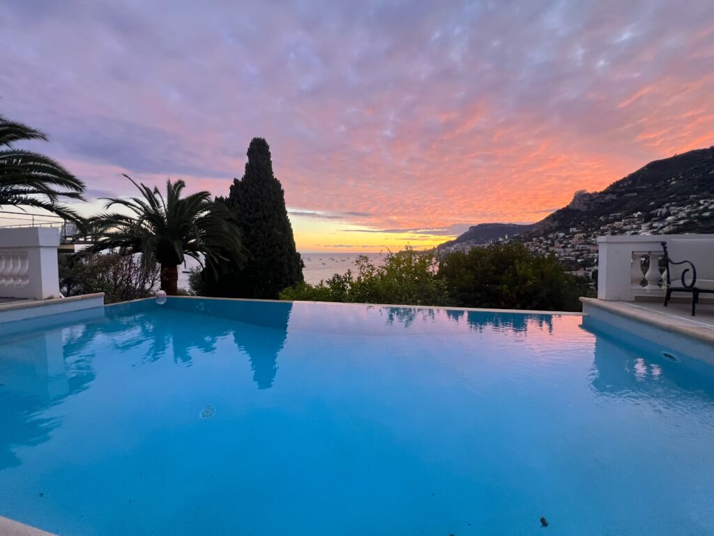 Vue mer panoramique, Vue de MONACO, piscine ISM Property